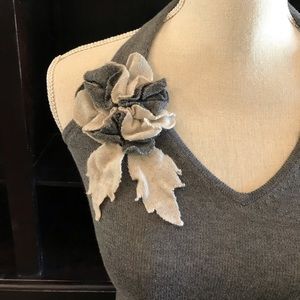 Y.A.R.N.S Gray Knit Halter Top